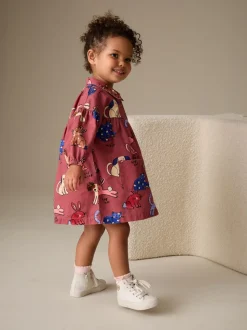 Marron chocolat Character - Robe en coton à manches longues (3mois8ans)