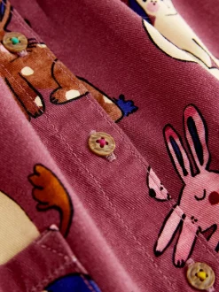 Marron chocolat Character - Robe en coton à manches longues (3mois8ans)