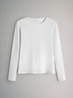 Marron chocolat/marron taupe/marron clair/neutre - The Set 7 Lot Manches longues Col rond T-shirt