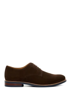 Marron chromé - Coupe large - Dune London Stanleyy Chaussures Gibson en cuir souple