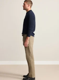 Marron fauve - Ajustement droit - Signature Ceinture Jeans