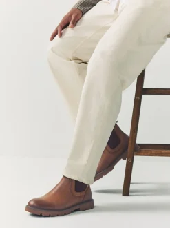 Marron fauve - Bottes Chelsea décontractées