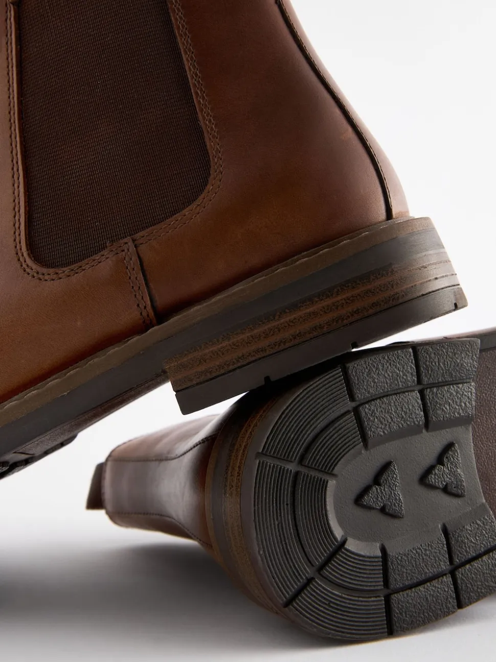 Marron fauve - Bottes Chelsea en cuir cireux