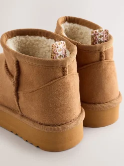 Marron fauve - Bottes de cheville Slipper