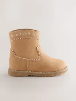 Marron fauve - Bottes de cheville occidentales