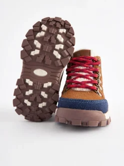 Marron fauve - Bottines chaudes avec doublure Thinsulate™ style randonnée