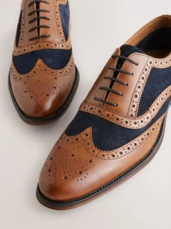 Marron fauve - Chaussures Brogue Heritage