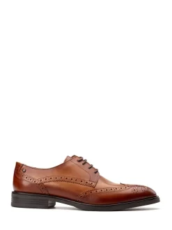 Marron fauve - Chaussures Base London Pocket Brogue