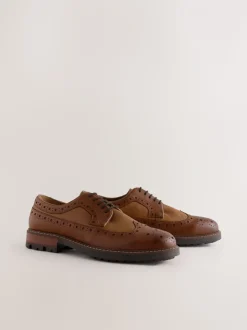 Marron fauve - Chaussures Brogue Heritage