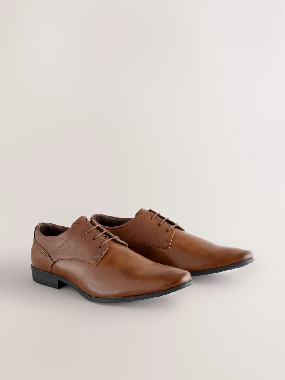 Marron fauve - Coupe classique - Chaussures Derby à lacets