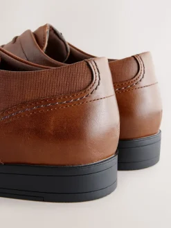 Marron fauve - Coupe classique - Chaussures Derby à lacets