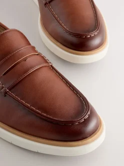 Marron fauve - Mocassins Compensées