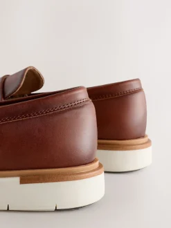 Marron fauve - Mocassins Compensées