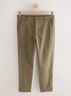 Marron fauve - Pantalon chino texturé