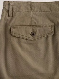 Marron fauve - Pantalon chino texturé