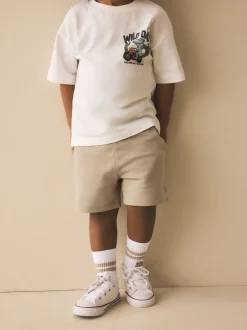 Marron fauve - Short en jersey (3mths-7yrs)