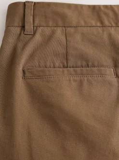 Marron fauve - Slim Fit (Slim Fit) - Pantalon chino stretch