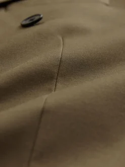 Marron fauve - Veste de costume à double boutonnage