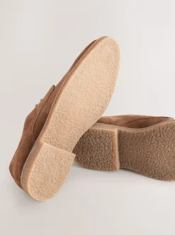 Marron mink - Chaussures Suede Derby