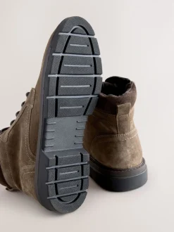 Marron mink - Grandes Bottes zippées en cuir