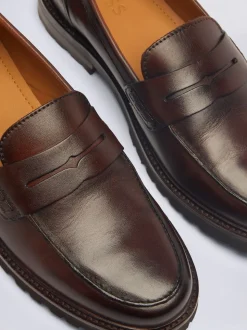 Marron noisette - MOSS Camden Chunky Loafers