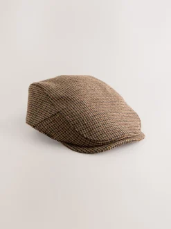 Marron pied-de-poule - casquette