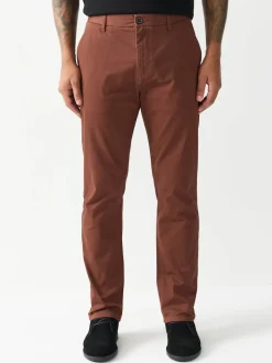 Marron rouille - Slim Fit (Slim Fit) - Pantalon chino stretch