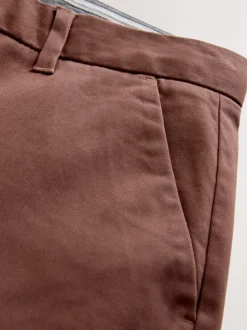 Marron rouille - Slim Fit (Slim Fit) - Pantalon chino stretch