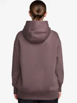 Marron tatouage - Nike Sweat à capuche oversize Mini Sportswear Phoenix en polaire à enfiler