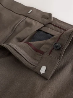 Marron taupe - Moulant - Pantalons extensibles à taille élastiquée Motionflex