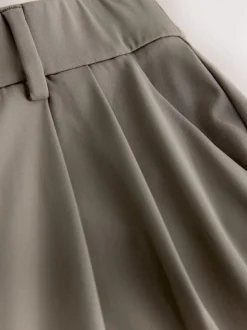 Marron taupe - N. Premium Pantalons Habillés Jambe large en jersey