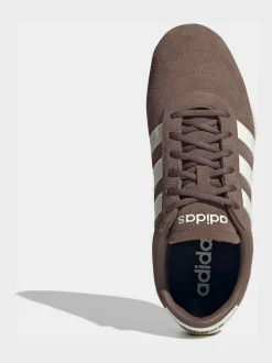 Marron/blanc - Baskets adidas Grand Court Lo