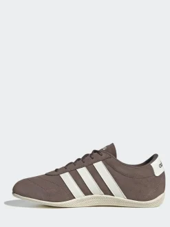 Marron/blanc - Baskets adidas Grand Court Lo