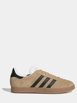 Marron/noir - adidas Originals Gazelle Trainers