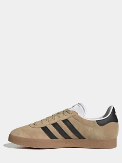 Marron/noir - adidas Originals Gazelle Trainers
