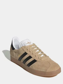 Marron/noir - adidas Originals Gazelle Trainers