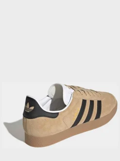 Marron/noir - adidas Originals Gazelle Trainers