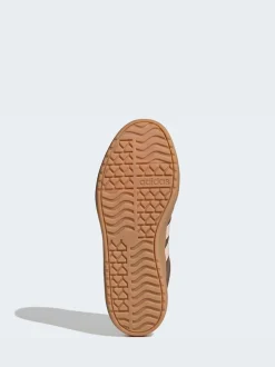 Marron/rose - adidas baskets VL Court Bold