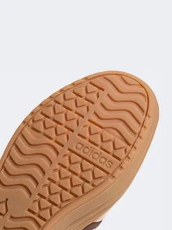 Marron/rose - adidas baskets VL Court Bold