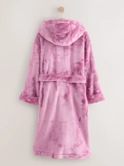 mauve - Robe de chambre plus longue en polaire douce (7-16ans)