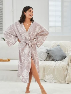 Mauve rose - Peignoir Laura Ashley Josette