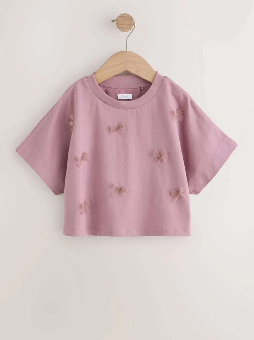 Mauve/blanc - Boxy Bows T-shirts 2 Pack (3-16ans)