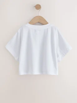 Mauve/blanc - Boxy Bows T-shirts 2 Pack (3-16ans)