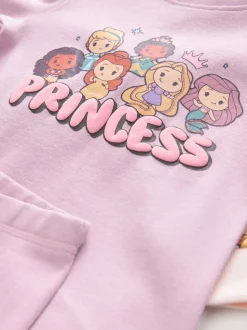 Mauve/Crème - Disney Princess Pyjamas Se blottir 2 Pack (9mois-10ans)