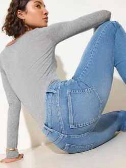 Mi-lavage - Friends Like These Jean bootcut en Denim