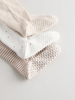 Milkclub neutre - Lot de 3 dors-bien bébé à fermeture éclair bidirectionnelle (0-2ans)