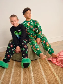 Minecraft vert/noir - License Jogger Pyjamas 2 (5-16ans)