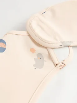 Mini jungle neutre - Bavoir à manches de sevrage et d’alimentation