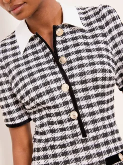 Mini robe Lipsy bouclée à col