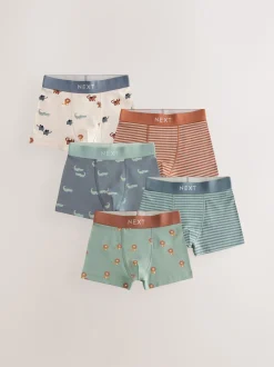 Mini Safari Imprimé - Lot de 5 boxers Junior Personnage (1.5-16ans)